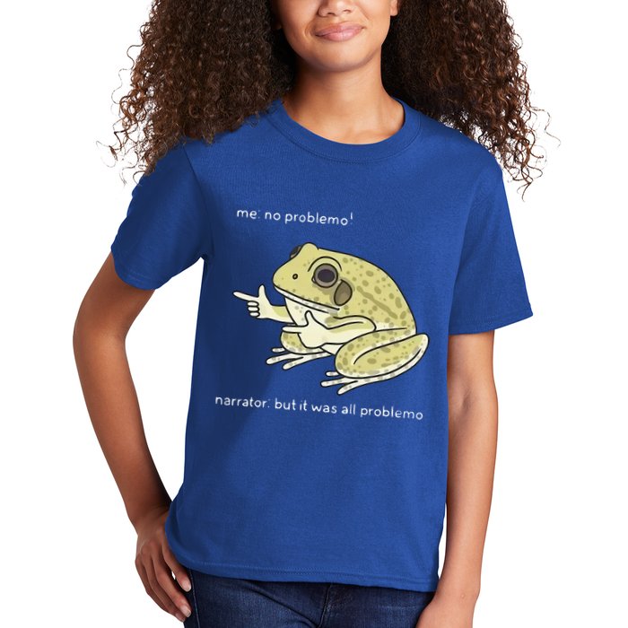 Frog Me No Problemo Narrator But It Was All Problemo Kids T-Shirt