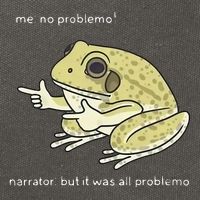 Frog Me No Problemo Narrator But It Was All Problemo Cotton Canvas Backpack