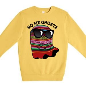 Funny Mexican No Me Ghosta Halloween Ghost Premium Crewneck Sweatshirt