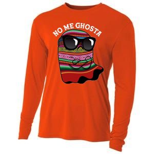 Funny Mexican No Me Ghosta Halloween Ghost Cooling Performance Long Sleeve Crew