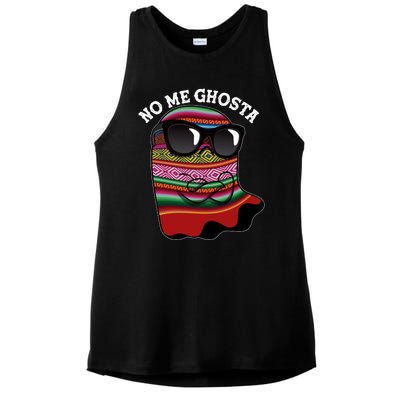 Funny Mexican No Me Ghosta Halloween Ghost Ladies PosiCharge Tri-Blend Wicking Tank