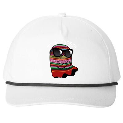 Funny Mexican No Me Ghosta Halloween Ghost Snapback Five-Panel Rope Hat