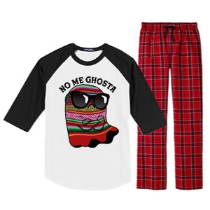 Funny Mexican No Me Ghosta Halloween Ghost Raglan Sleeve Pajama Set