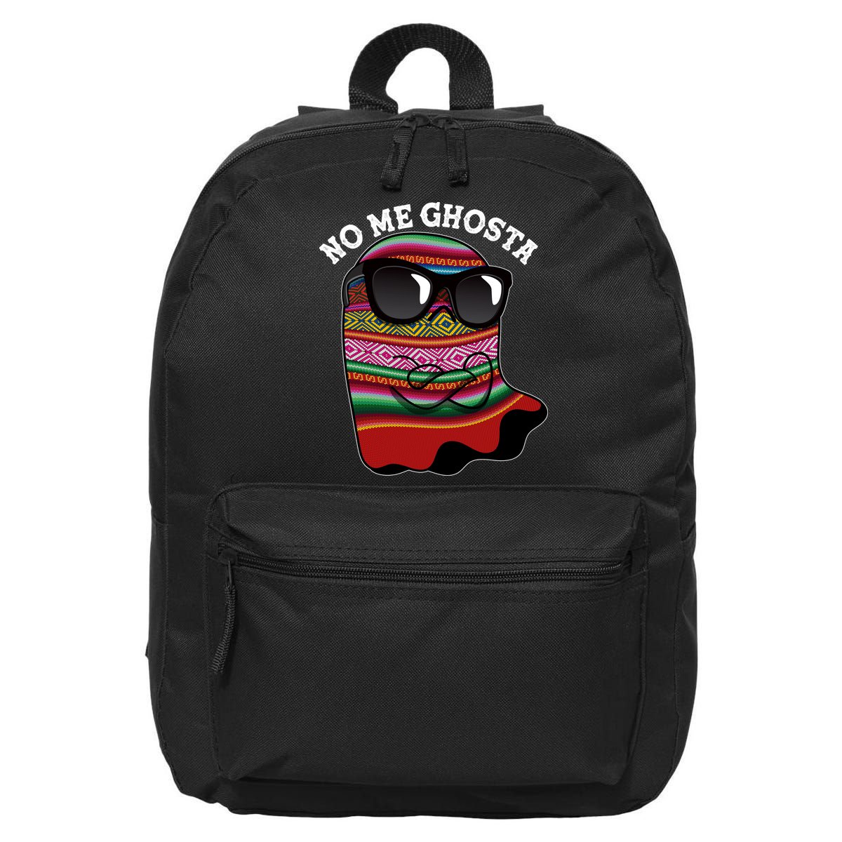 Funny Mexican No Me Ghosta Halloween Ghost 16 in Basic Backpack