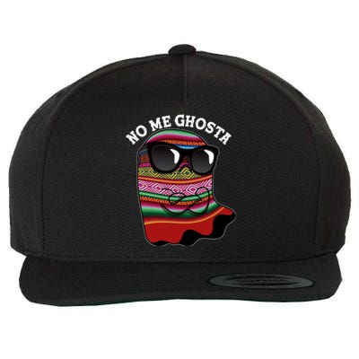 Funny Mexican No Me Ghosta Halloween Ghost Wool Snapback Cap