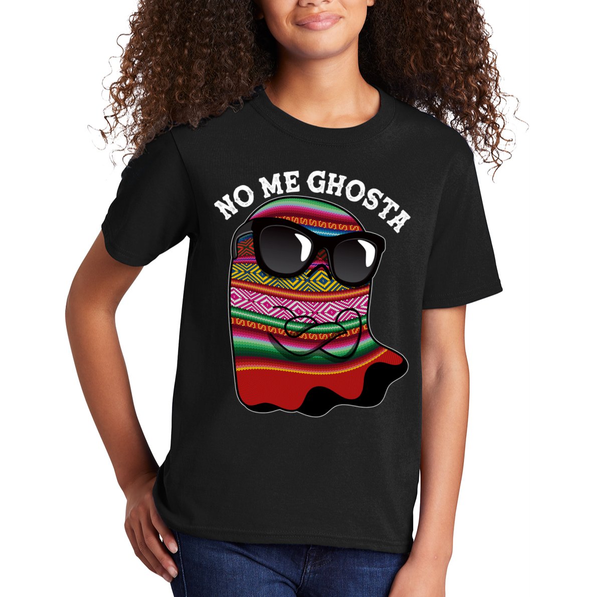 Funny Mexican No Me Ghosta Halloween Ghost Kids T-Shirt