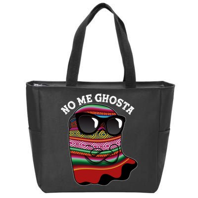 Funny Mexican No Me Ghosta Halloween Ghost Zip Tote Bag