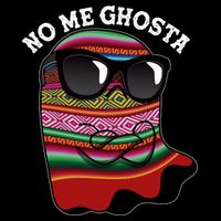 Funny Mexican No Me Ghosta Halloween Ghost Zip Tote Bag