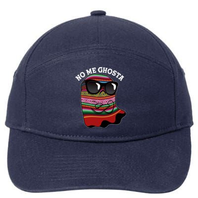 Funny Mexican No Me Ghosta Halloween Ghost 7-Panel Snapback Hat