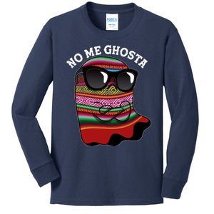 Funny Mexican No Me Ghosta Halloween Ghost Kids Long Sleeve Shirt