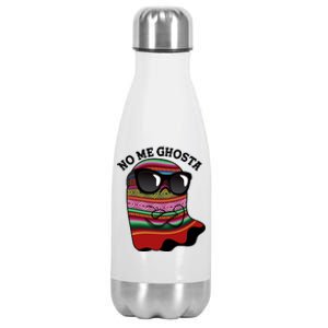 Funny Mexican No Me Ghosta Halloween Ghost Stainless Steel Insulated Water Bottle