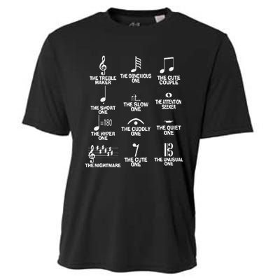 Funny Musical Notes Symbol Definition Humor Cute Christmas Gift Music Teacher Cooling Performance Crew T-Shirt