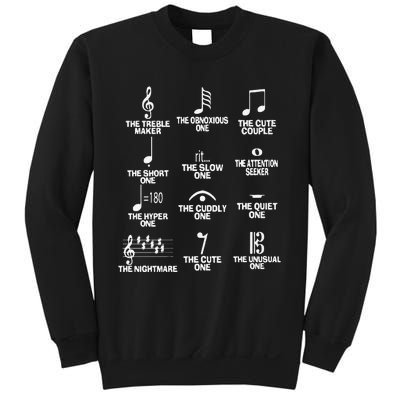 Funny Musical Notes Symbol Definition Humor Cute Christmas Gift Music Teacher Sweatshirt