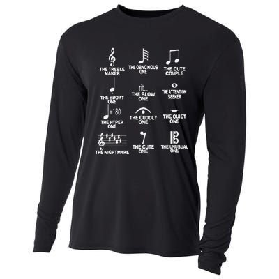 Funny Musical Notes Symbol Definition Humor Cute Christmas Gift Music Teacher Cooling Performance Long Sleeve Crew