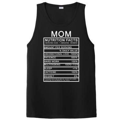 Funny Mom Nutrition Facts PosiCharge Competitor Tank