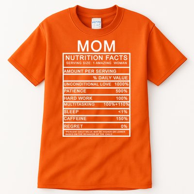 Funny Mom Nutrition Facts Tall T-Shirt