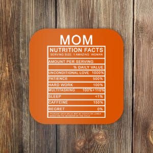 Funny Mom Nutrition Facts Coaster