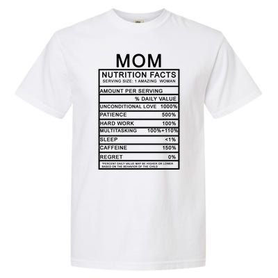 Funny Mom Nutrition Facts Garment-Dyed Heavyweight T-Shirt