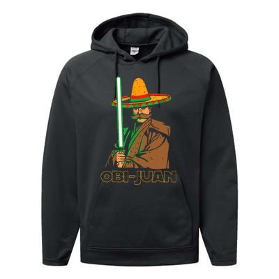 Funny Mexican Obi Juan Movie Parody Nerd Cinco De Mayo Gift Performance Fleece Hoodie