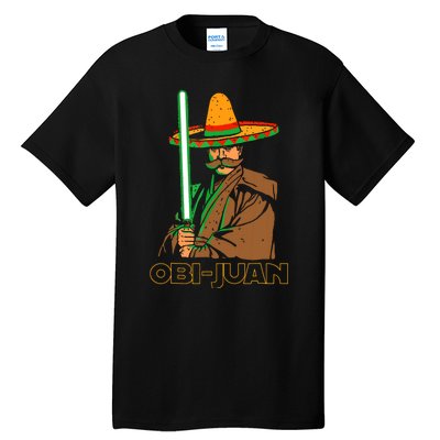 Funny Mexican Obi Juan Movie Parody Nerd Cinco De Mayo Gift Tall T-Shirt