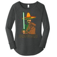 Funny Mexican Obi Juan Movie Parody Nerd Cinco De Mayo Gift Women's Perfect Tri Tunic Long Sleeve Shirt