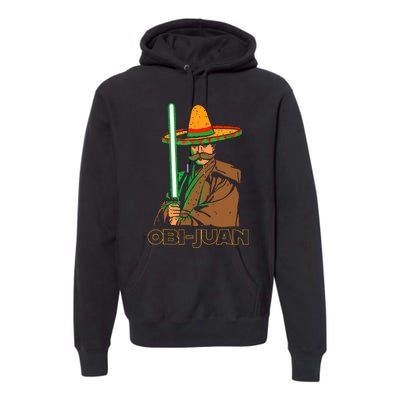 Funny Mexican Obi Juan Movie Parody Nerd Cinco De Mayo Gift Premium Hoodie