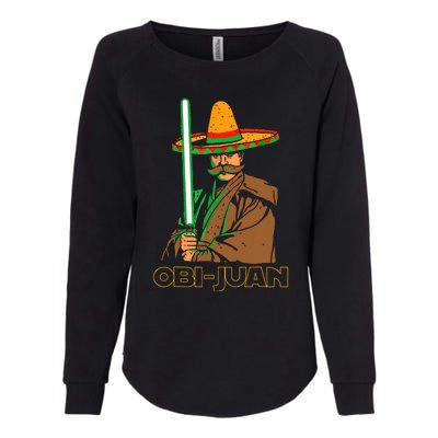 Funny Mexican Obi Juan Movie Parody Nerd Cinco De Mayo Gift Womens California Wash Sweatshirt