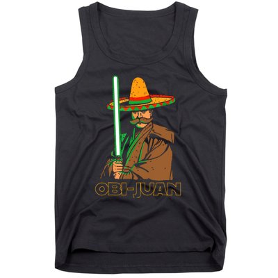 Funny Mexican Obi Juan Movie Parody Nerd Cinco De Mayo Gift Tank Top