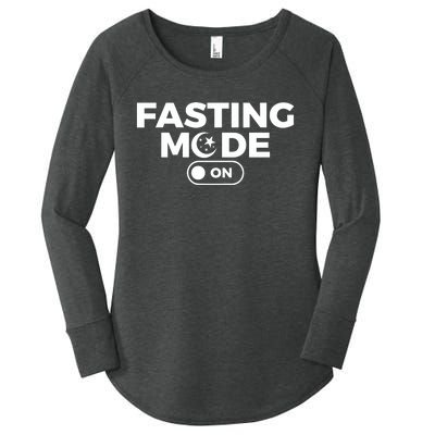 Fasting Mode On Ramadan Mubarak Women's Perfect Tri Tunic Long Sleeve Shirt