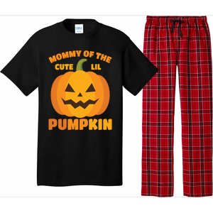 Funny Mommy Of The Cute Lil Pumpkin Halloween Gift Pajama Set