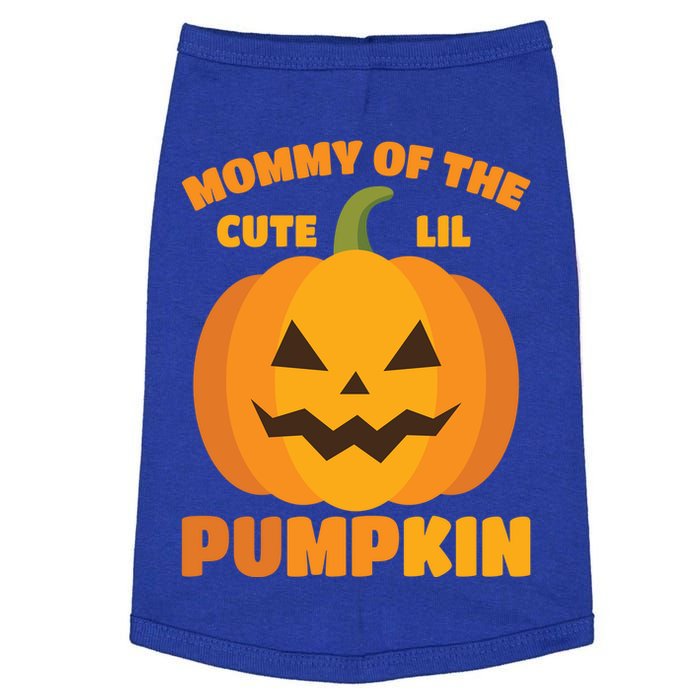 Funny Mommy Of The Cute Lil Pumpkin Halloween Gift Doggie Tank