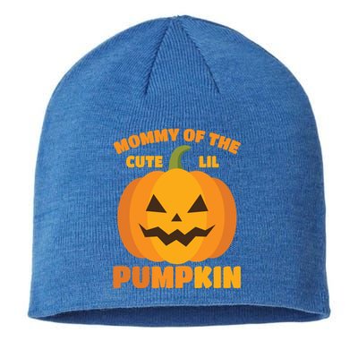 Funny Mommy Of The Cute Lil Pumpkin Halloween Gift Sustainable Beanie