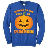 Funny Mommy Of The Cute Lil Pumpkin Halloween Gift Tall Sweatshirt