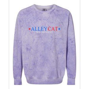 Funny Morals Of An Alley Cat For President 2024 Gift Colorblast Crewneck Sweatshirt