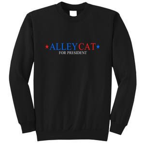 Funny Morals Of An Alley Cat For President 2024 Gift Sweatshirt