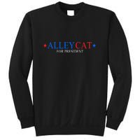 Funny Morals Of An Alley Cat For President 2024 Gift Sweatshirt