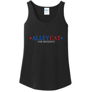 Funny Morals Of An Alley Cat For President 2024 Gift Ladies Essential Tank