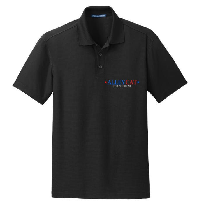 Funny Morals Of An Alley Cat For President 2024 Gift Dry Zone Grid Polo