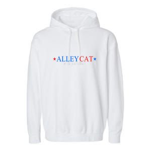 Funny Morals Of An Alley Cat For President 2024 Gift Garment-Dyed Fleece Hoodie