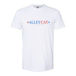 Funny Morals Of An Alley Cat For President 2024 Gift Softstyle CVC T-Shirt