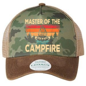 Funny Master Of The Campfire Camper Outdoorlife Camping Legacy Tie Dye Trucker Hat