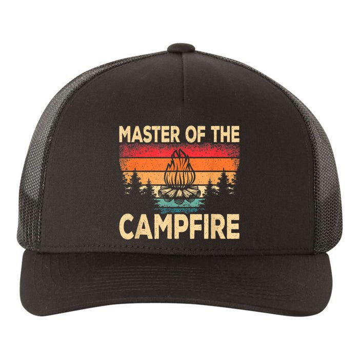 Funny Master Of The Campfire Camper Outdoorlife Camping Yupoong Adult 5-Panel Trucker Hat