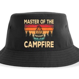 Funny Master Of The Campfire Camper Outdoorlife Camping Sustainable Bucket Hat