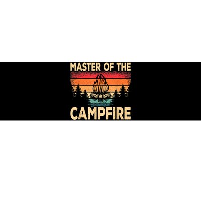 Funny Master Of The Campfire Camper Outdoorlife Camping Bumper Sticker