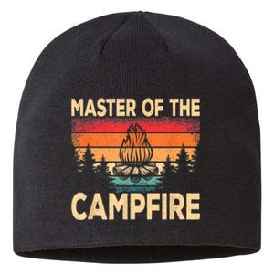 Funny Master Of The Campfire Camper Outdoorlife Camping Sustainable Beanie