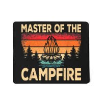 Funny Master Of The Campfire Camper Outdoorlife Camping Mousepad