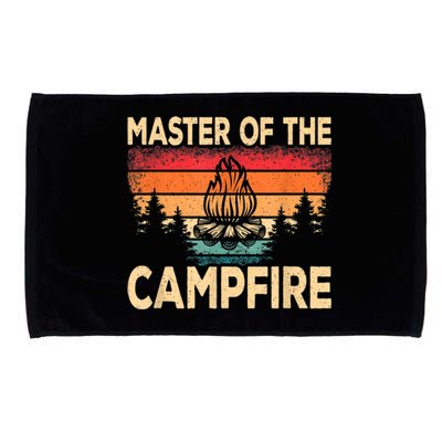 Funny Master Of The Campfire Camper Outdoorlife Camping Microfiber Hand Towel