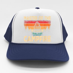 Funny Master Of The Campfire Camper Outdoorlife Camping Trucker Hat