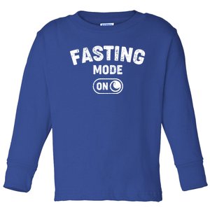 Fasting Mode On Cool Ramadan Karim Design Gift Toddler Long Sleeve Shirt