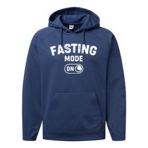 Fasting Mode On Cool Ramadan Karim Design Gift Performance Fleece Hoodie